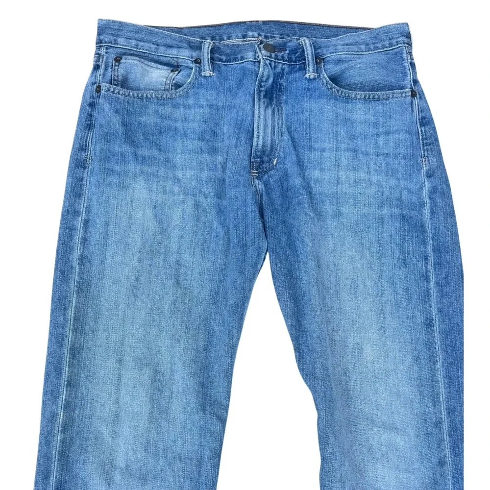 Polo Ralph Lauren Mens Blue 867 straight‎ Leg Y2K Denim Jeans Sz 32x32